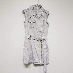 New Women's Medium Grey Cargo Dress
